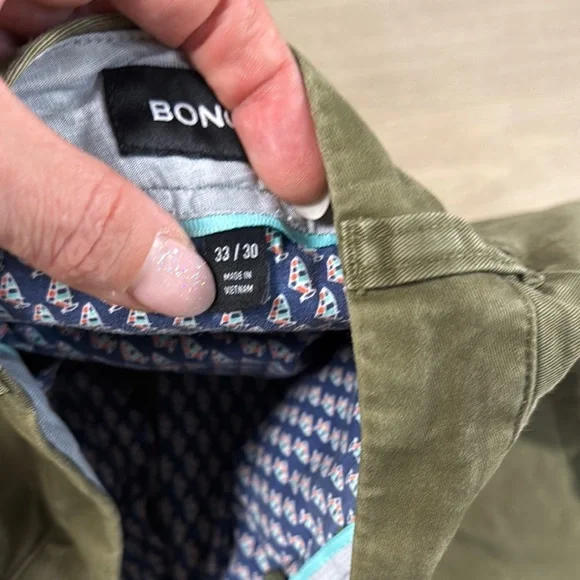 Bonobos Men's Olive Green Original Chinos- Athletic Fit - Picture 6 of 15